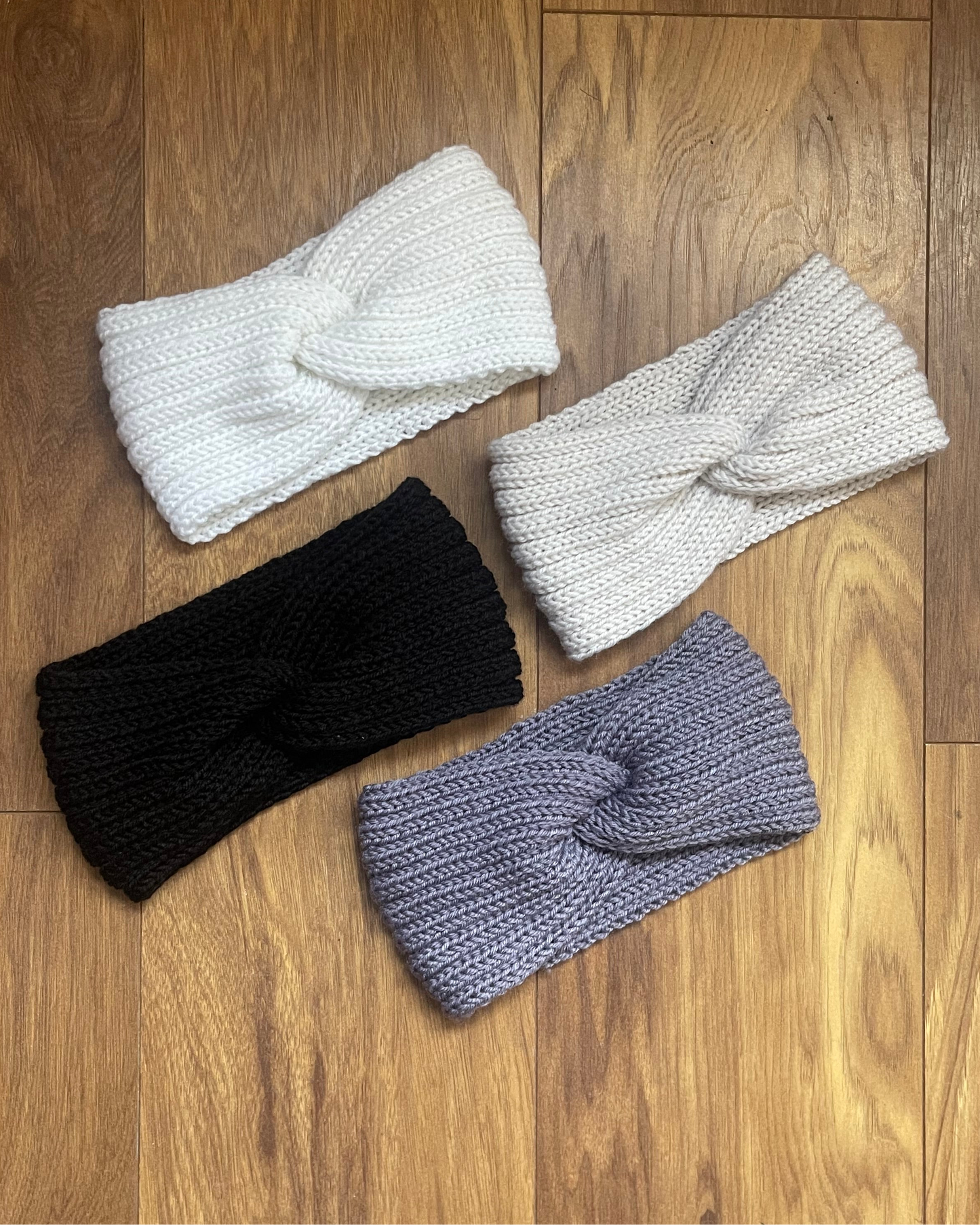 STARFALL Large Knit Headband - Pink/Black/White/Beige/Grey