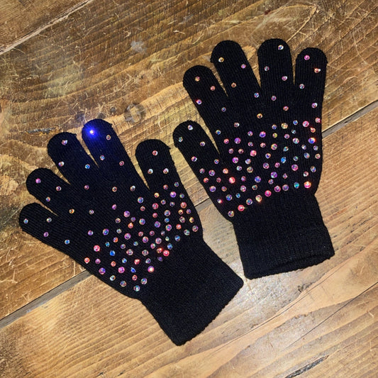 STARSHOWER Acrylic Gloves - Black/White/Pink/Nude