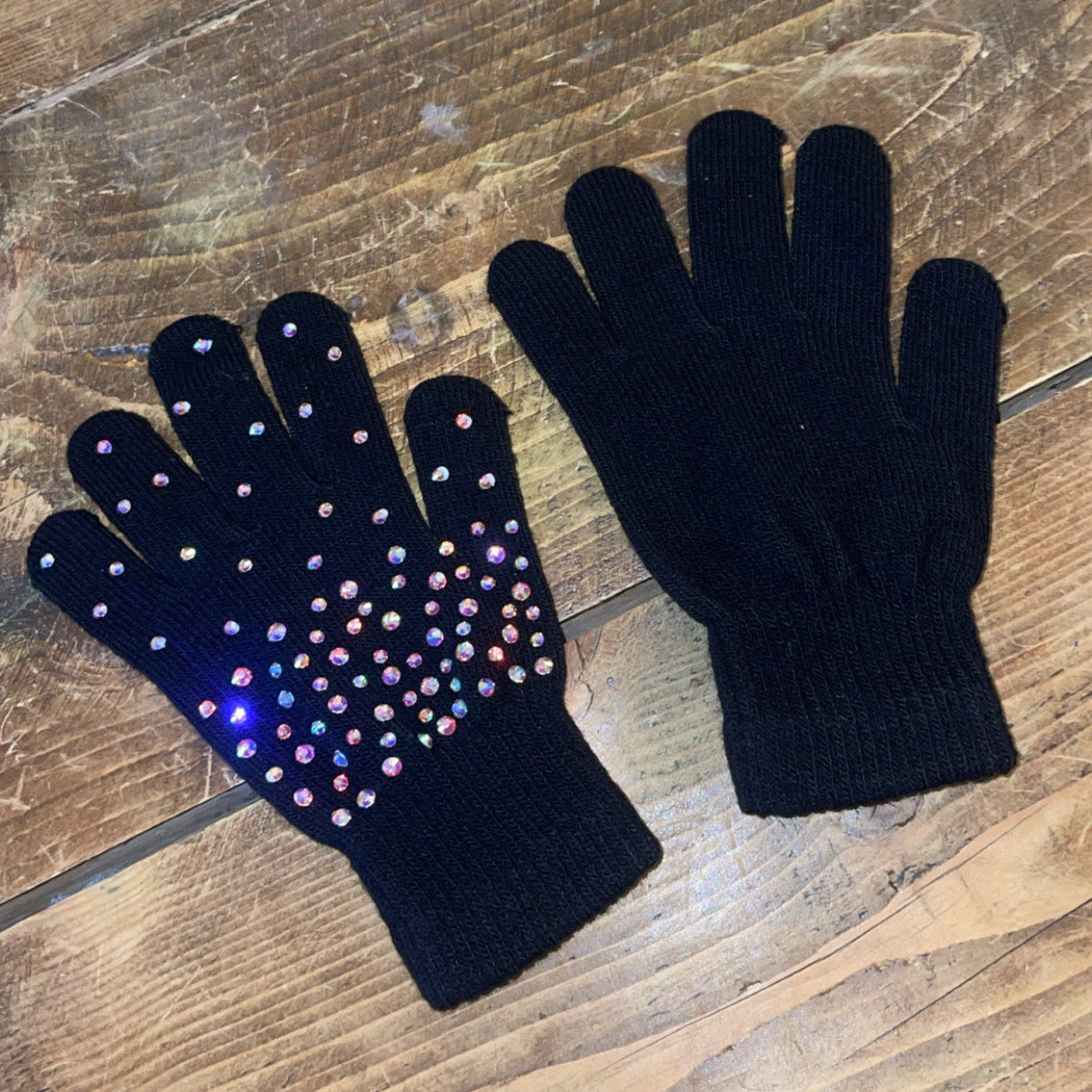 STARSHOWER Acrylic Gloves - Black/White/Pink/Nude